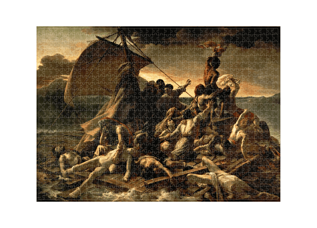Das Floß der Medusa von Théodore Géricault als 1000-Teile-Puzzle-Kunstwerk – Motivansicht