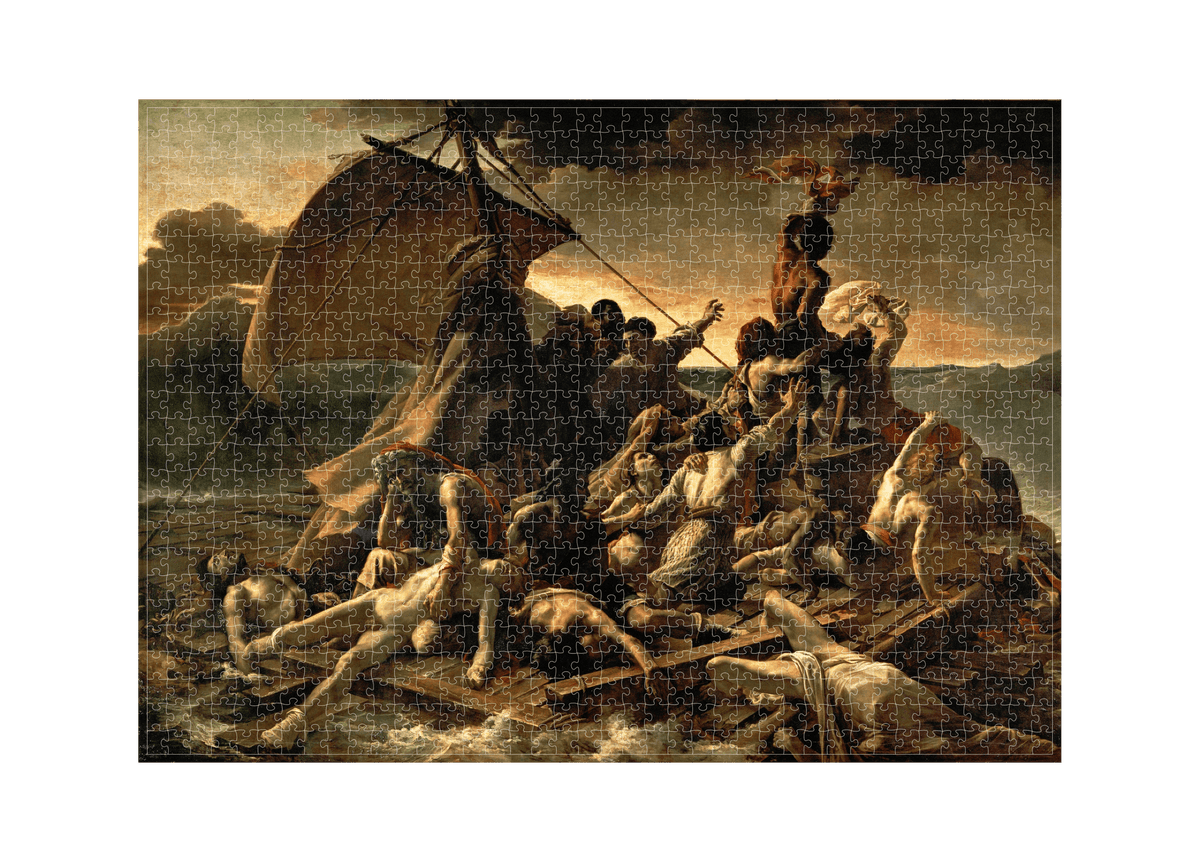 Das Floß der Medusa von Théodore Géricault als 1000-Teile-Puzzle-Kunstwerk – Motivansicht
