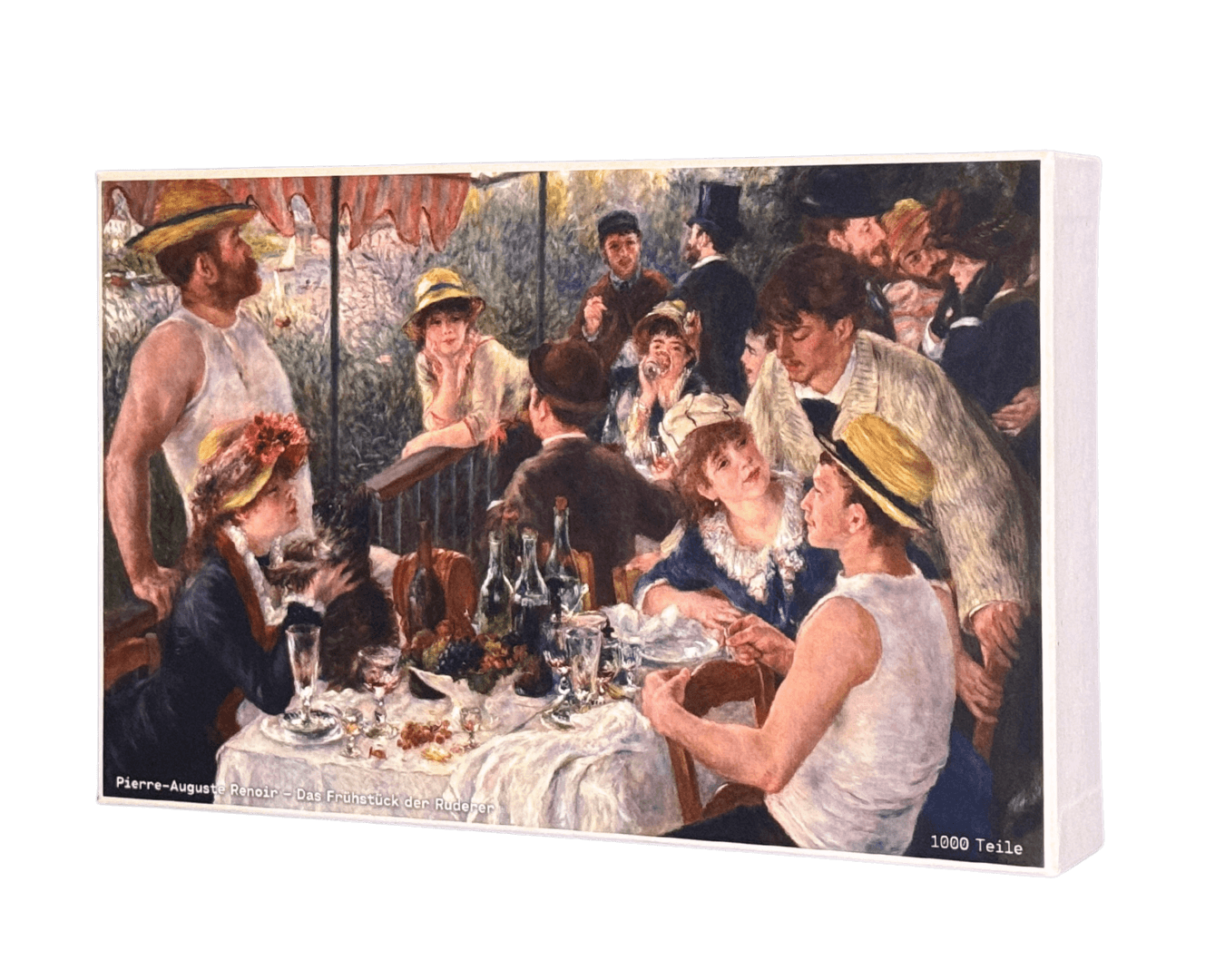 Das Frühstück der Ruderer – Renoir Puzzle Kunstwerk, 1000 Teile, Verpackung Vorderseite
