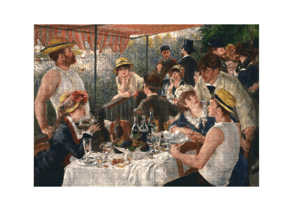 Das Frühstück der Ruderer von Pierre-Auguste Renoir als 1000-Teile-Puzzle-Kunstwerk – Motivansicht