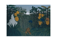 Das Mahl des Löwen von Henri Rousseau als 1000-Teile-Puzzle-Kunstwerk – Motivansicht