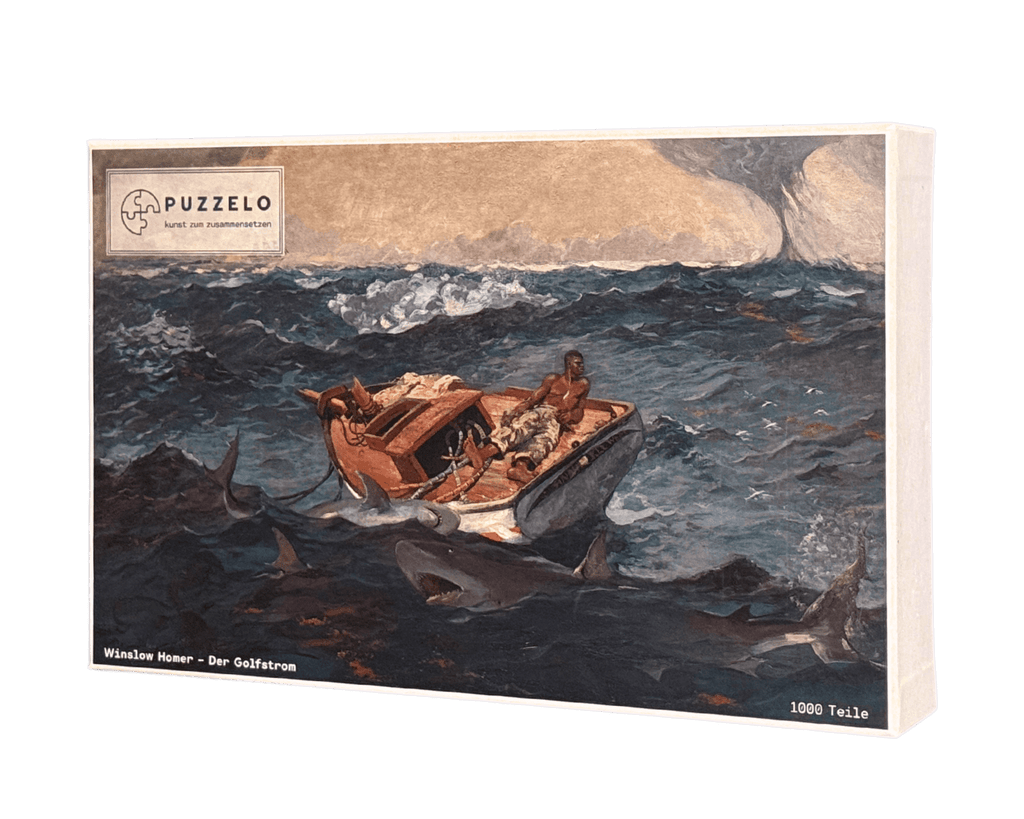 Der Golfstrom – Winslow Homer Kunstpuzzle, 1000 Teile, Verpackung Vorderseite