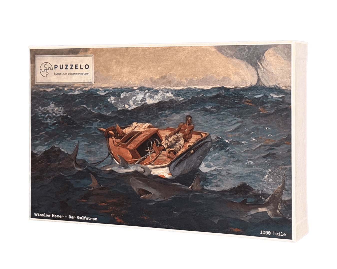 Der Golfstrom – Winslow Homer Kunstpuzzle, 1000 Teile, Verpackung Vorderseite
