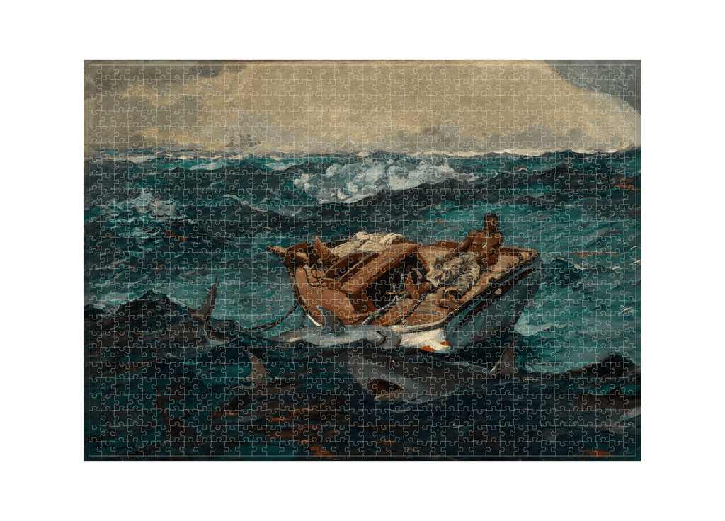 Der Golfstrom von Winslow Homer als 1000-Teile-Kunstpuzzle – Motivansicht