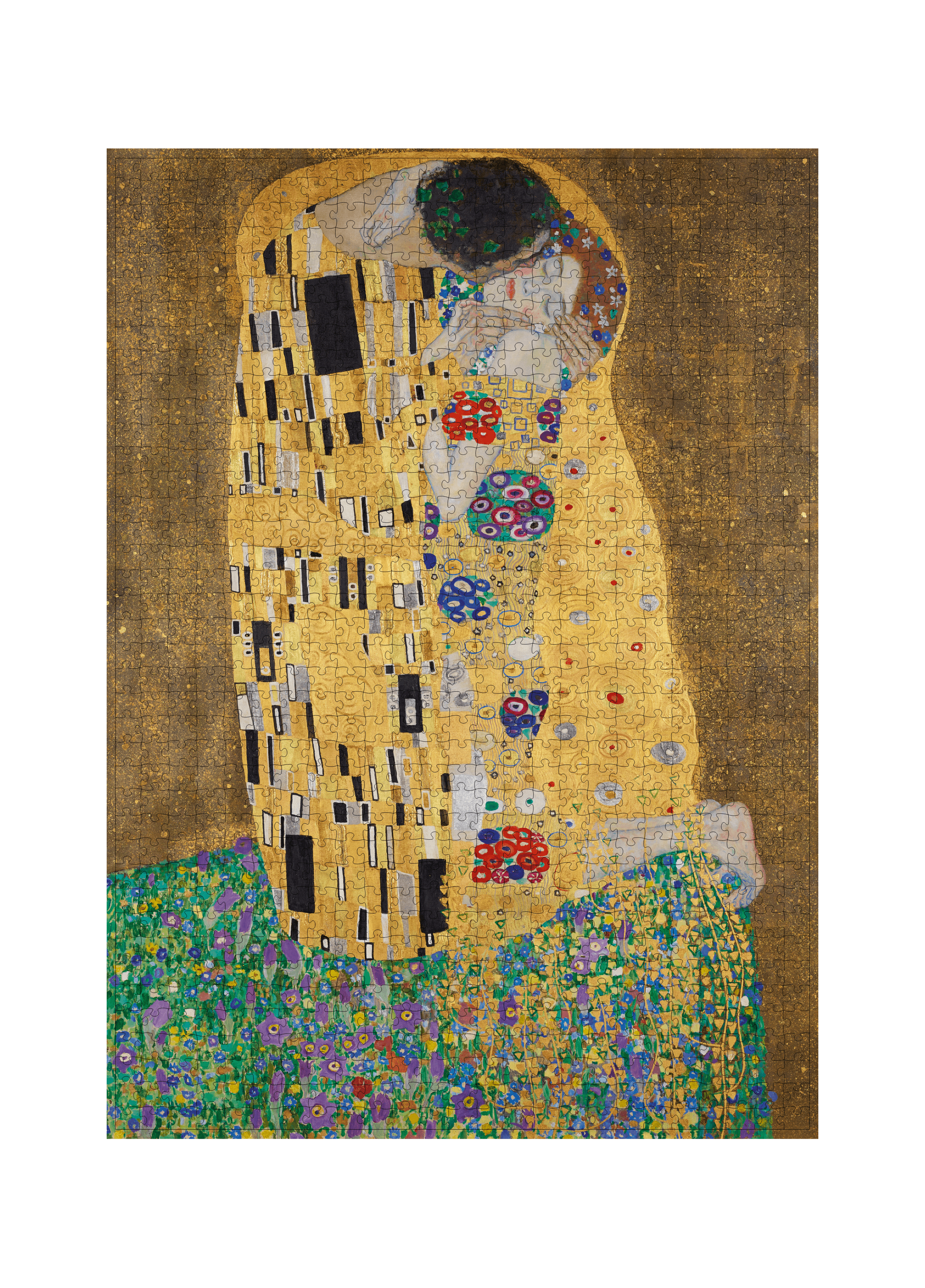 Der Kuss von Gustav Klimt als 1000-Teile-Puzzle-Kunstwerk – Motivansicht