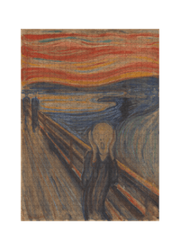 Der Schrei von Edvard Munch als 1000-Teile-Puzzle-Kunstwerk – Motivansicht