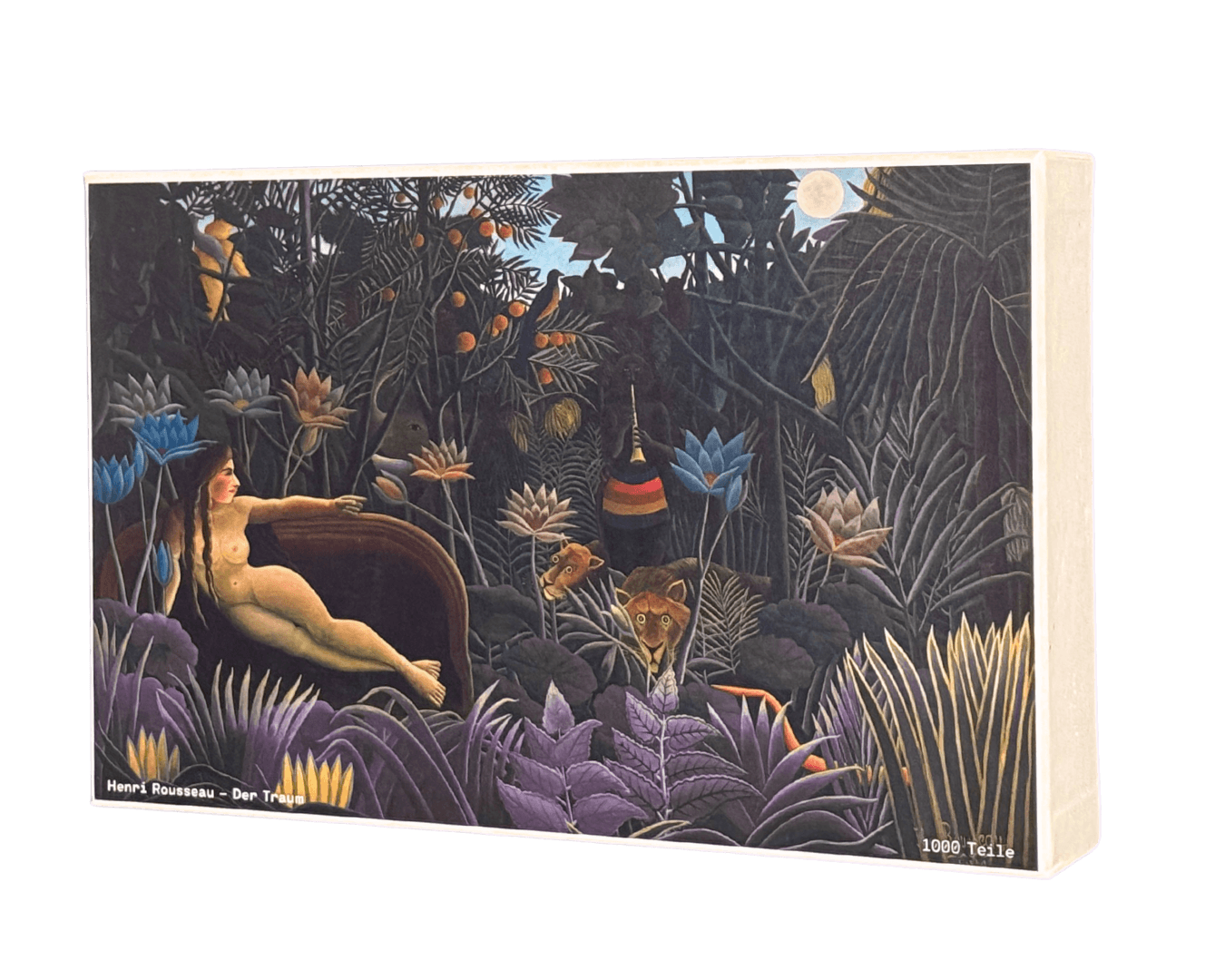 Der Traum – Henri Rousseau Puzzle Kunstwerk, 1000 Teile, Verpackung Vorderseite
