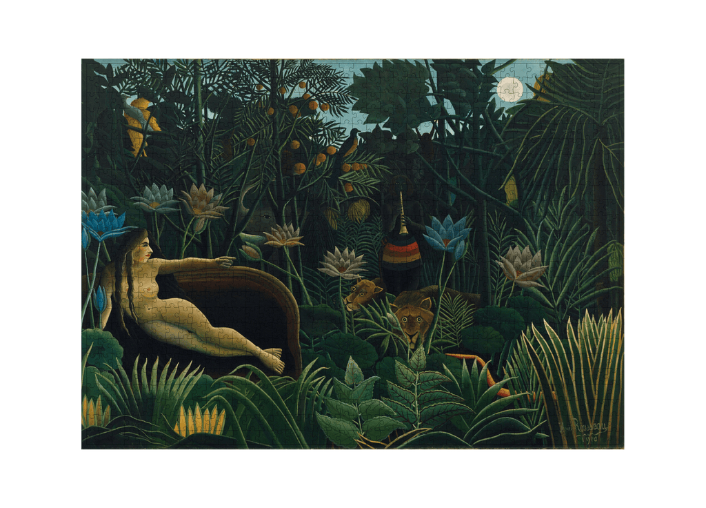 Der Traum von Henri Rousseau als 1000-Teile-Puzzle-Kunstwerk – Motivansicht