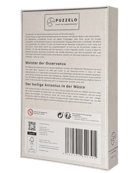 Der heilige Antonius der Abt in der Wüste, 1000 Teile, Verpackung Rückseite mit Details