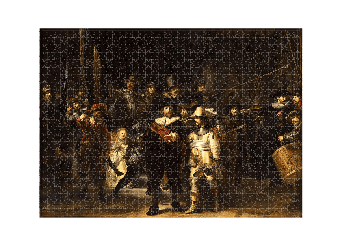 Die Nachtwache von Rembrandt van Rijn als 1000-Teile-Puzzle-Kunstwerk – Motivansicht