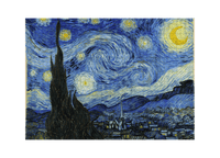 Die Sternennacht von Vincent van Gogh als 1000-Teile-Puzzle-Kunstwerk – Motivansicht