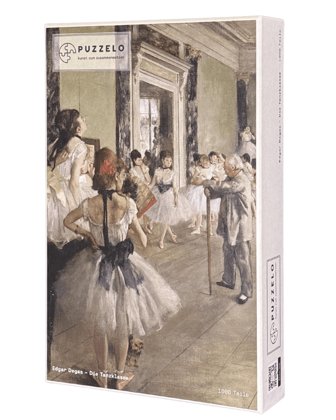 Die Tanzklasse – Edgar Degas Kunstpuzzle, 1000 Teile, Verpackung Vorderseite