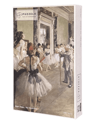 Die Tanzklasse – Edgar Degas Kunstpuzzle, 1000 Teile, Verpackung Vorderseite