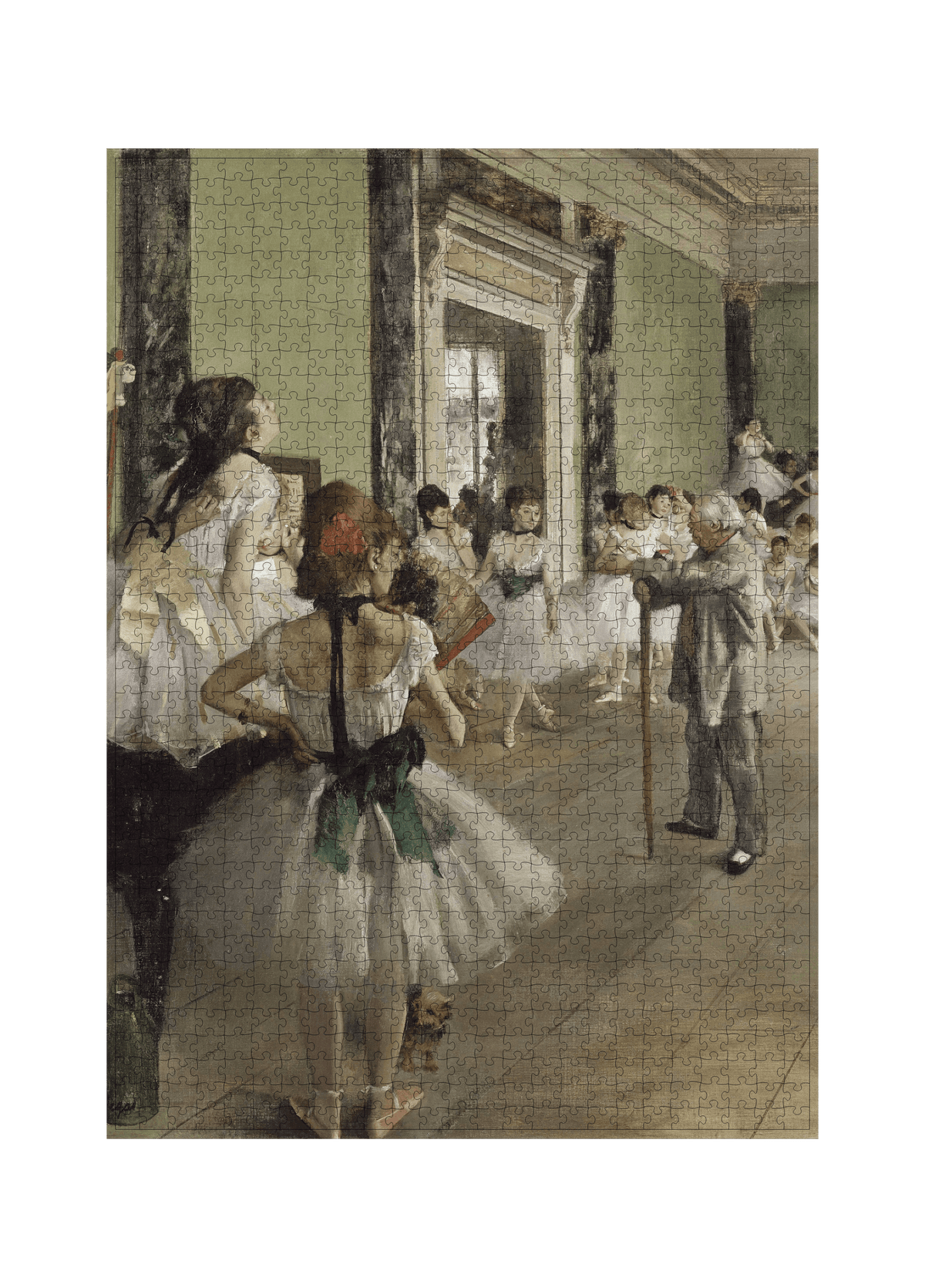 Die Tanzklasse von Edgar Degas als 1000-Teile-Kunstpuzzle – Motivansicht