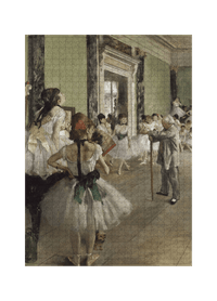 Die Tanzklasse von Edgar Degas als 1000-Teile-Kunstpuzzle – Motivansicht