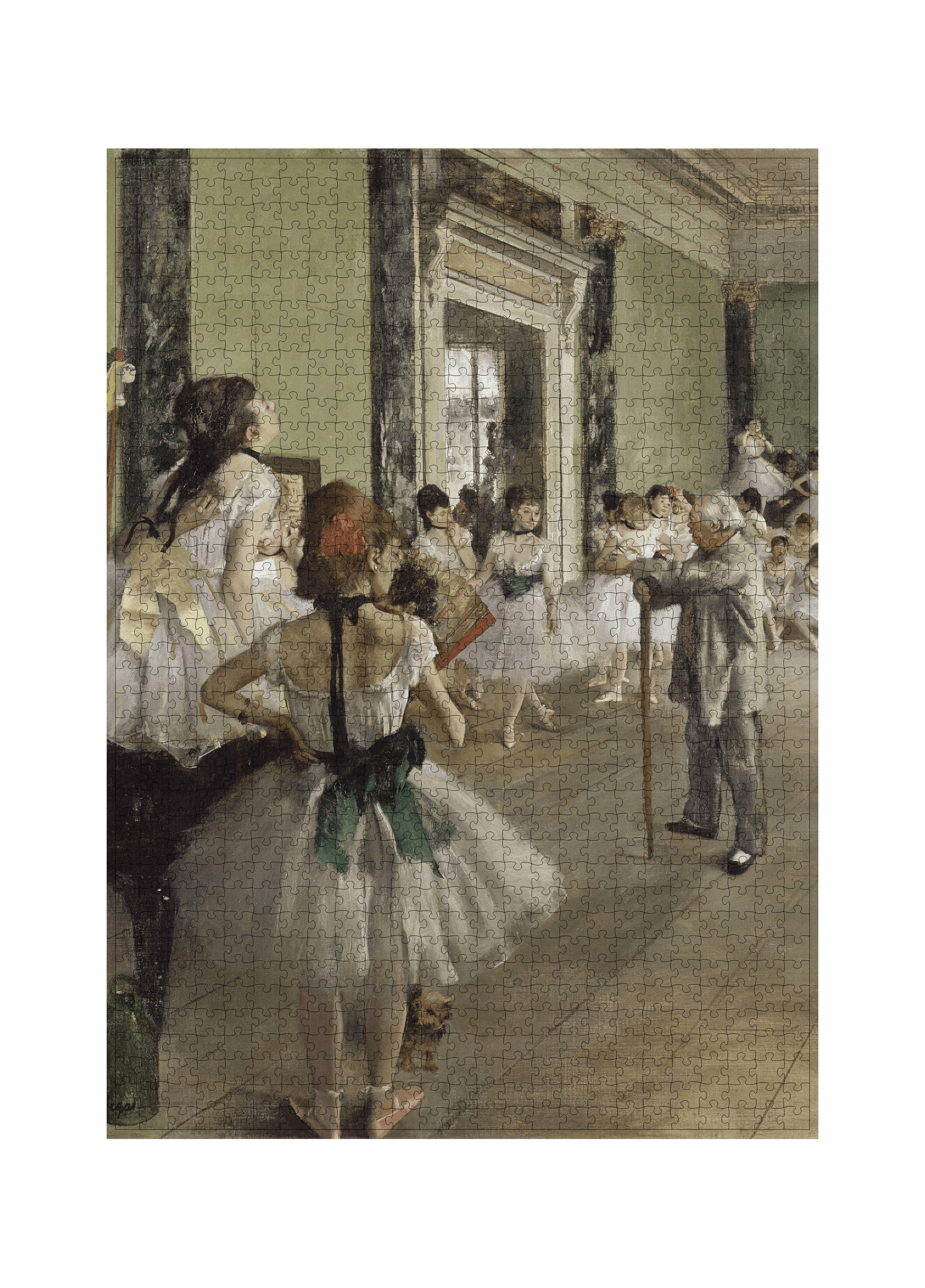 Die Tanzklasse von Edgar Degas als 1000-Teile-Kunstpuzzle – Motivansicht