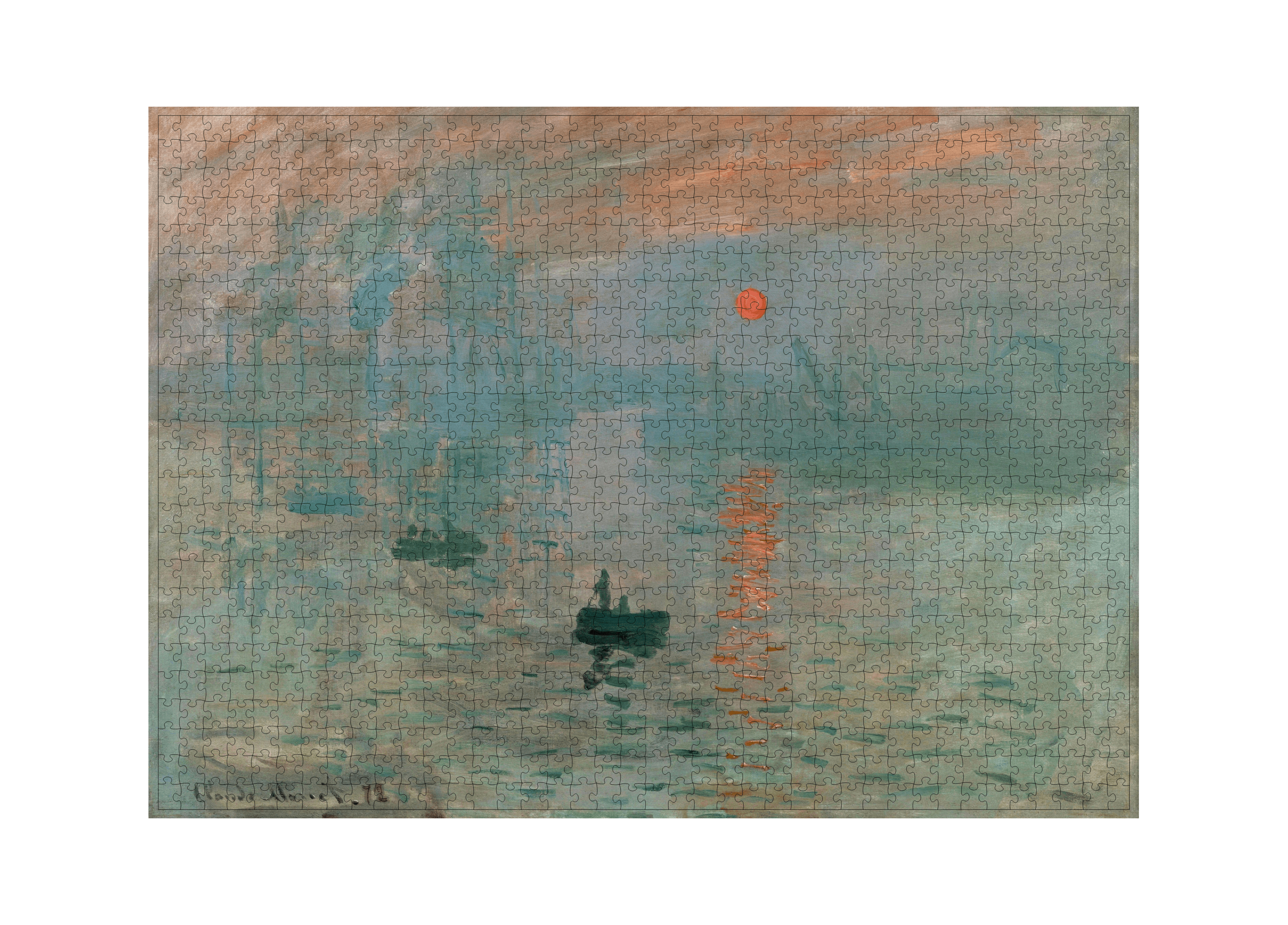 Impression, Sonnenaufgang von Claude Monet als 1000-Teile-Puzzle-Kunstwerk – Motivansicht
