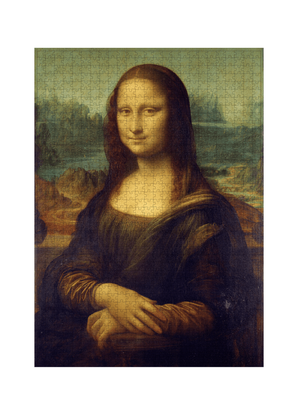 Mona Lisa von Leonardo da Vinci als 1000-Teile-Puzzle-Kunstwerk – Motivansicht