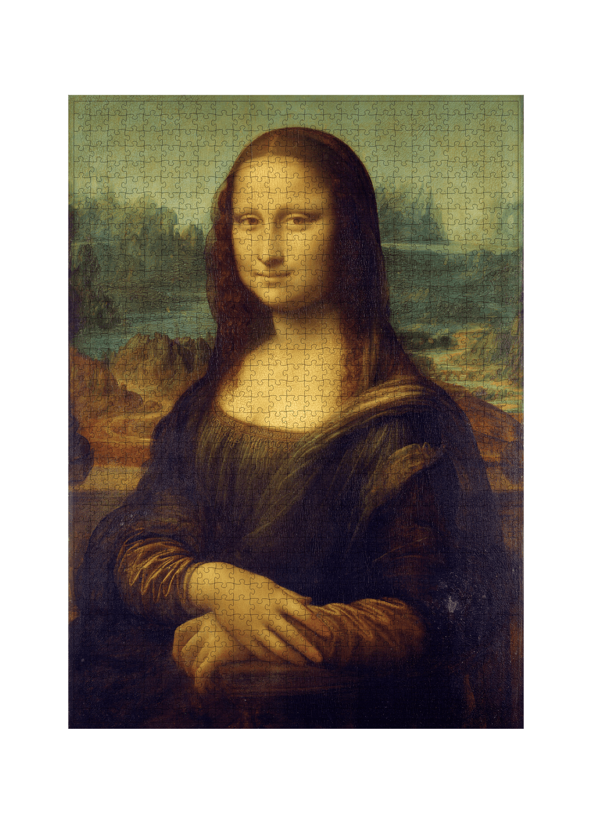 Mona Lisa von Leonardo da Vinci als 1000-Teile-Puzzle-Kunstwerk – Motivansicht