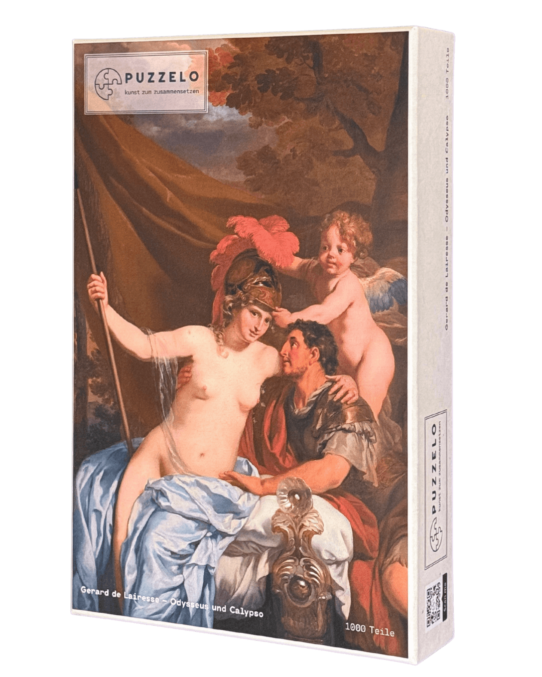 Odysseus und Calypso – Gérard de Lairesse Kunstpuzzle, 1000 Teile, Verpackung Vorderseite