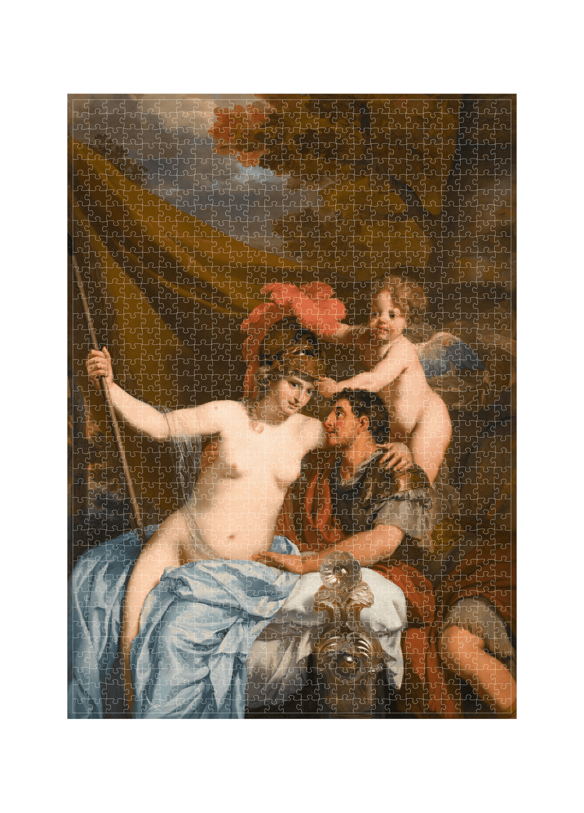 Odysseus und Calypso von Gérard de Lairesse als 1000-Teile-Kunstpuzzle – Motivansicht