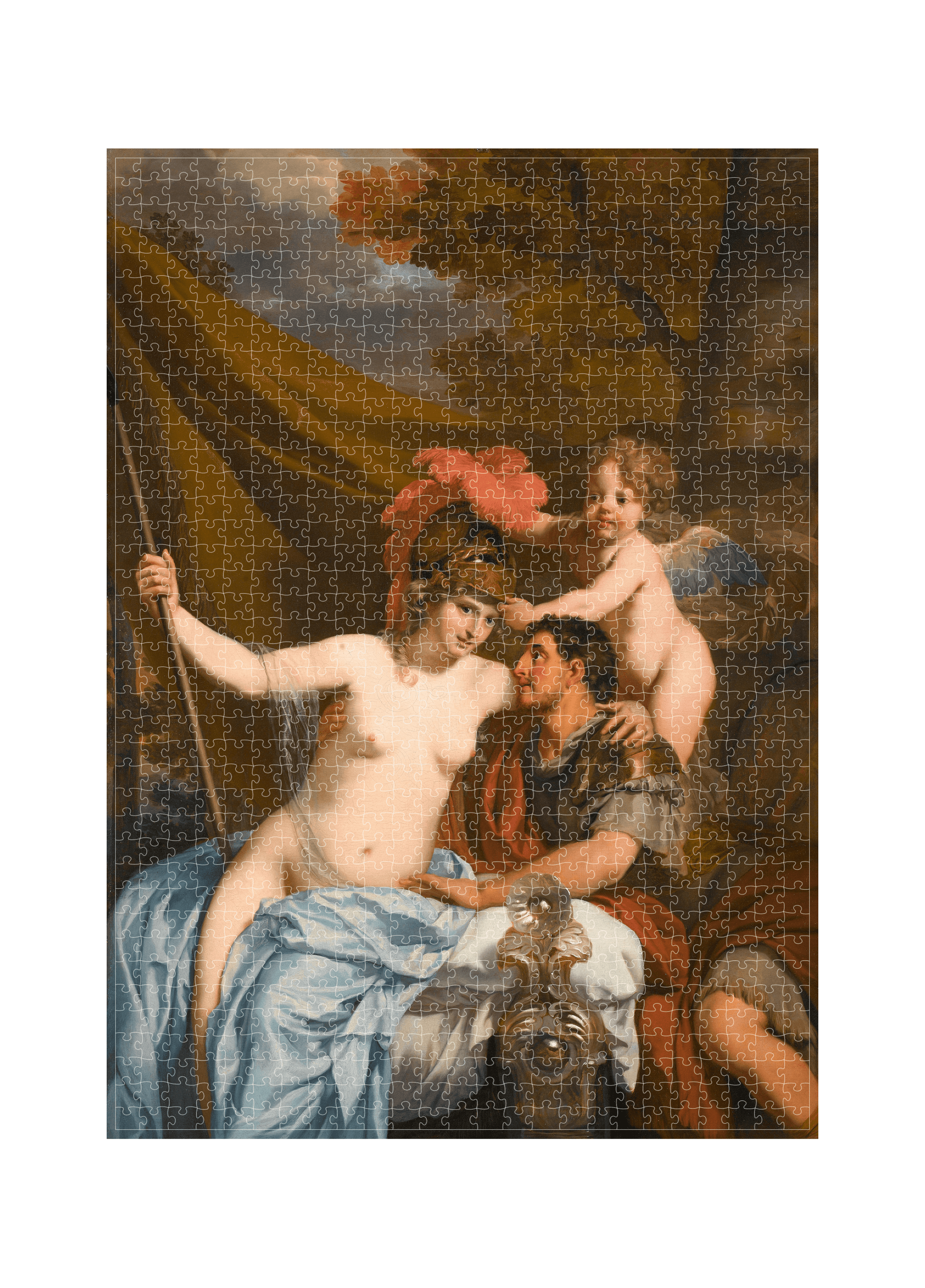 Odysseus und Calypso von Gérard de Lairesse als 1000-Teile-Kunstpuzzle – Motivansicht