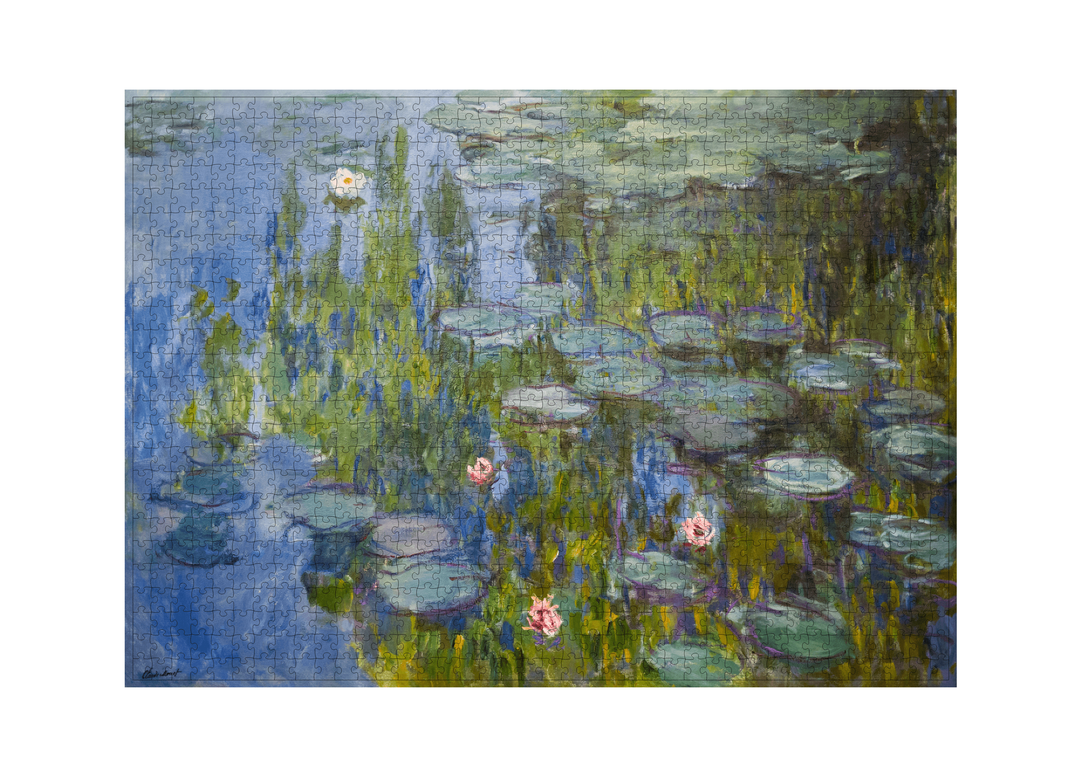 Seerosen von Claude Monet als 1000-Teile-Puzzle-Kunstwerk – Motivansicht