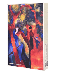 Sonniger Weg – August Macke Puzzle Kunstwerk, 1000 Teile, Verpackung Vorderseite