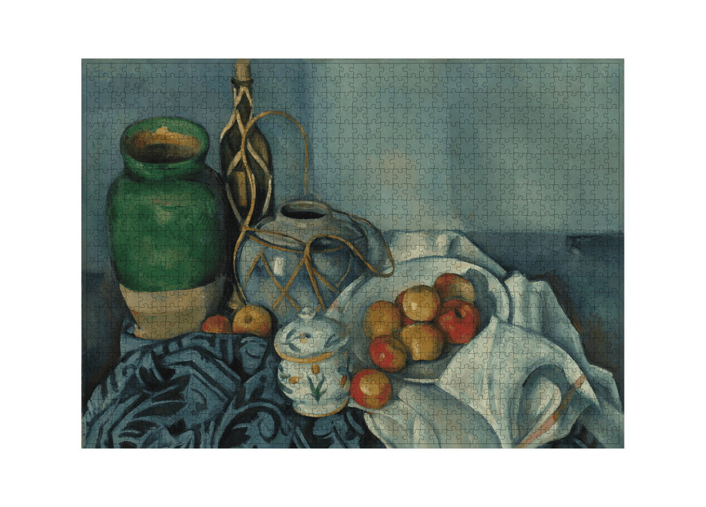 Stillleben mit Äpfeln von Paul Cézanne als 1000-Teile-Kunstpuzzle – Motivansicht
