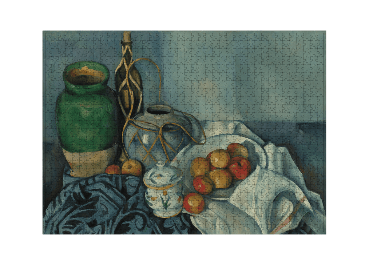 Stillleben mit Äpfeln von Paul Cézanne als 1000-Teile-Kunstpuzzle – Motivansicht