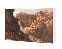 Wasserfall bei Tivoli – Abraham Teerlink Puzzle Kunstwerk, 1000 Teile, Verpackung Vorderseite